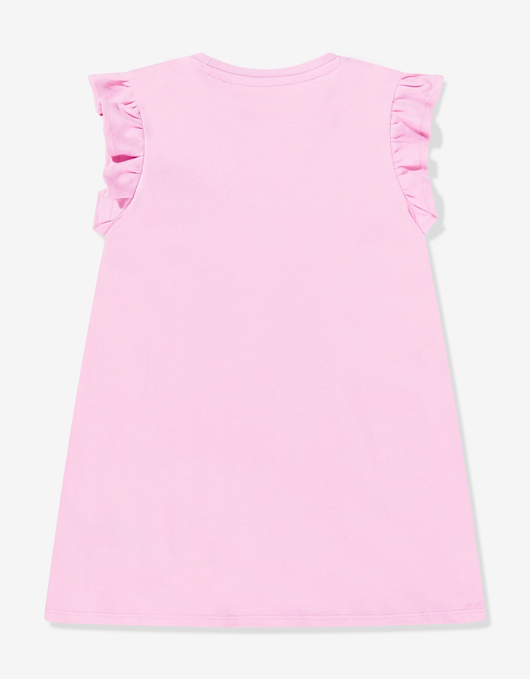 Girls Cotton Necklace Dress in Pink