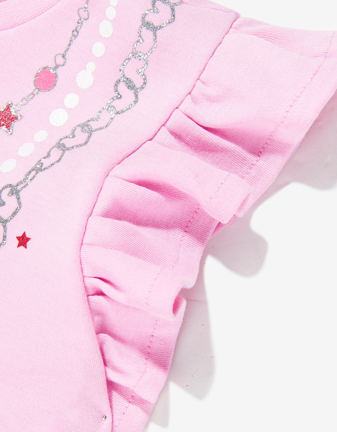 Girls Cotton Necklace Dress in Pink