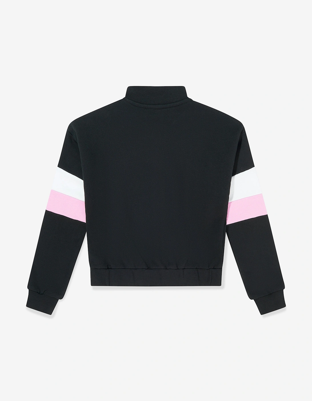 Girls Active Zip Up Top in Black