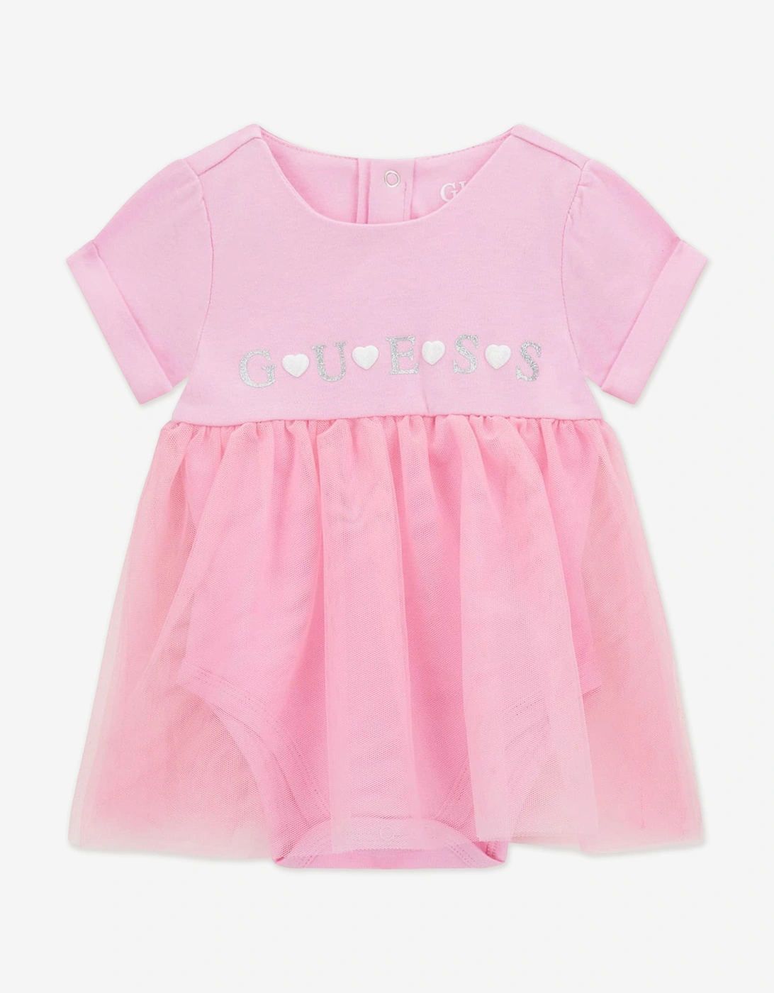 Baby Girls Bodysuit Dress in Pink, 5 of 4