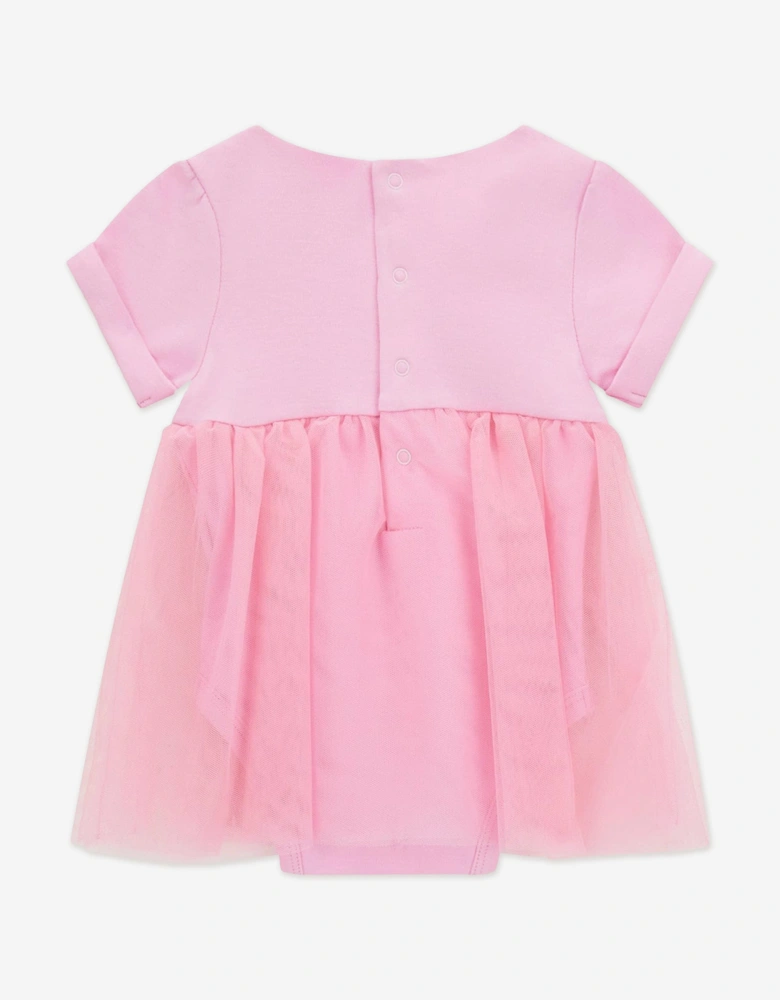 Baby Girls Bodysuit Dress in Pink