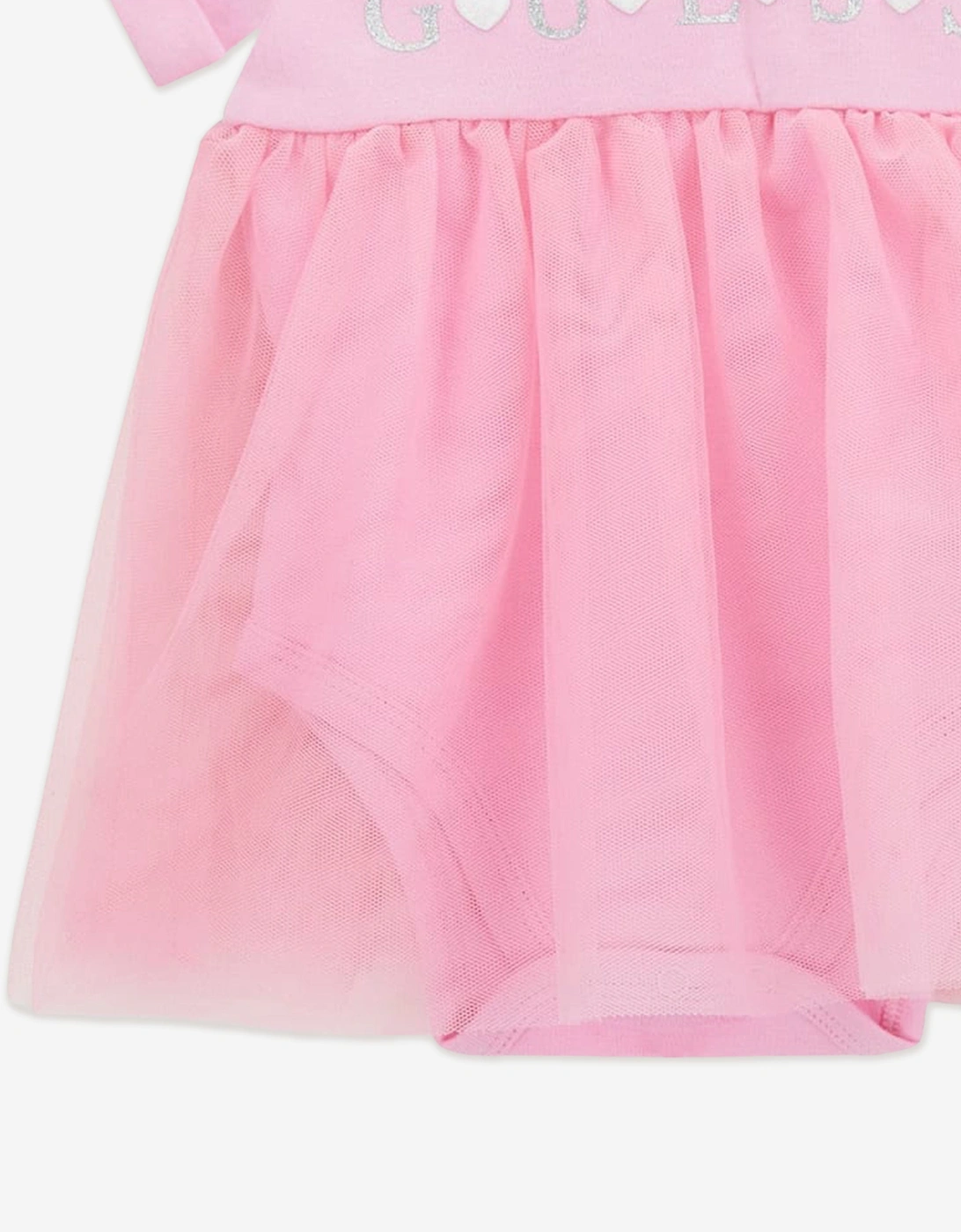 Baby Girls Bodysuit Dress in Pink