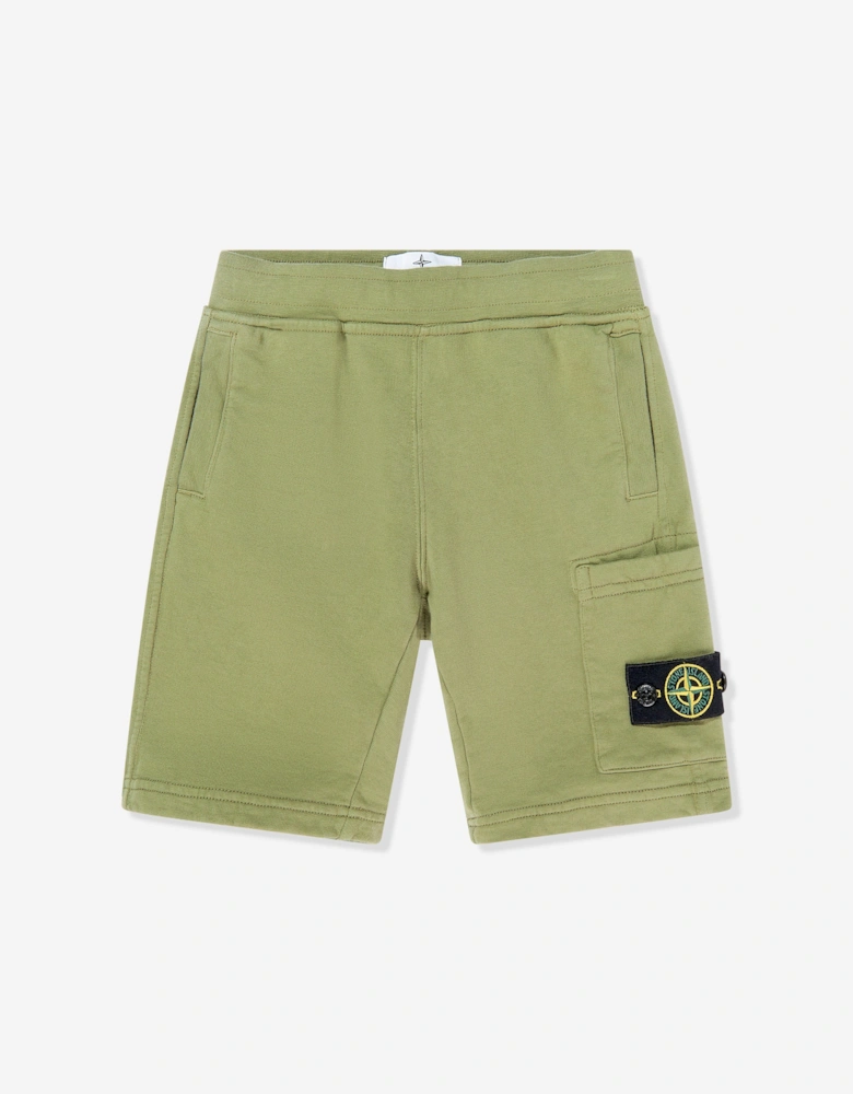 Boys Logo Pocket Shorts in Green