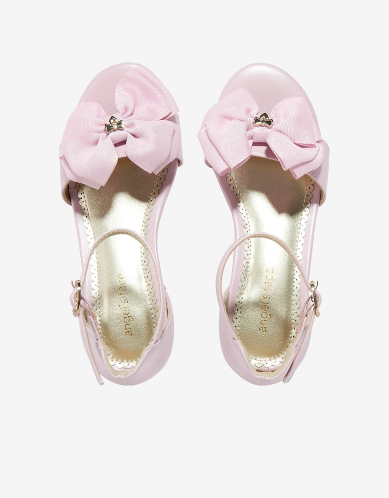 Angels Face Girls Cecilia Bow Sandals in Pink