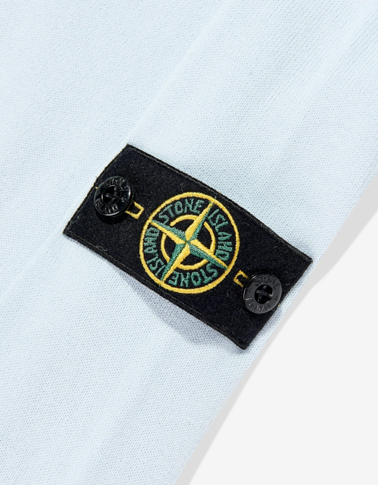 Boys Knitted Long Sleeve Polo Shirt in Blue