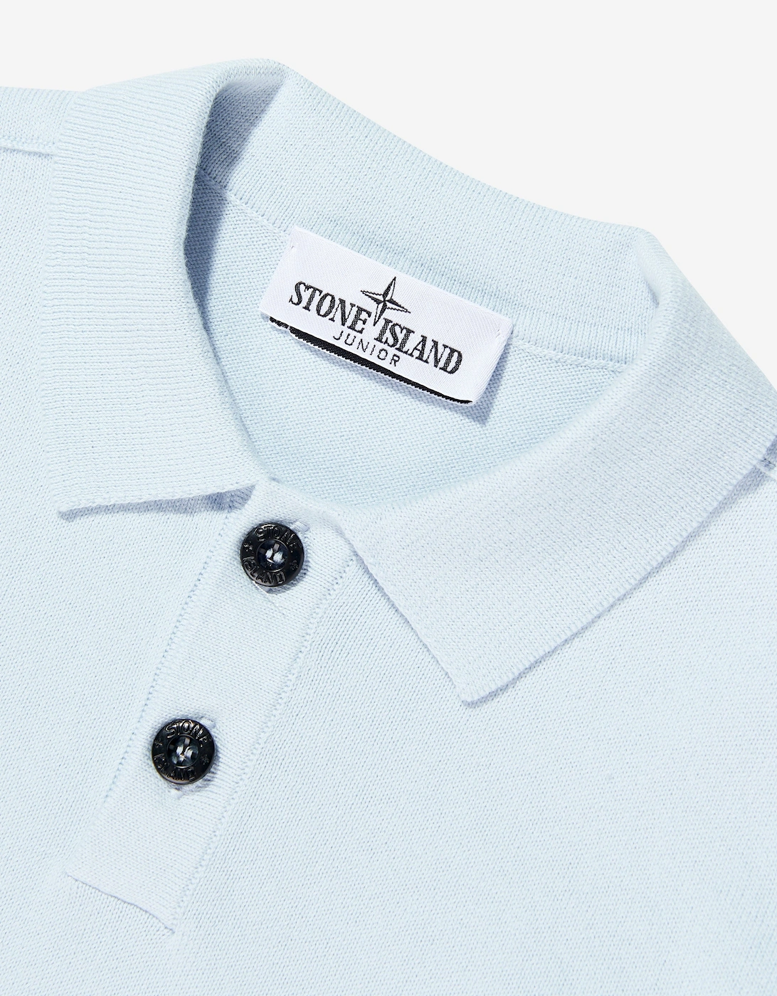 Boys Knitted Long Sleeve Polo Shirt in Blue