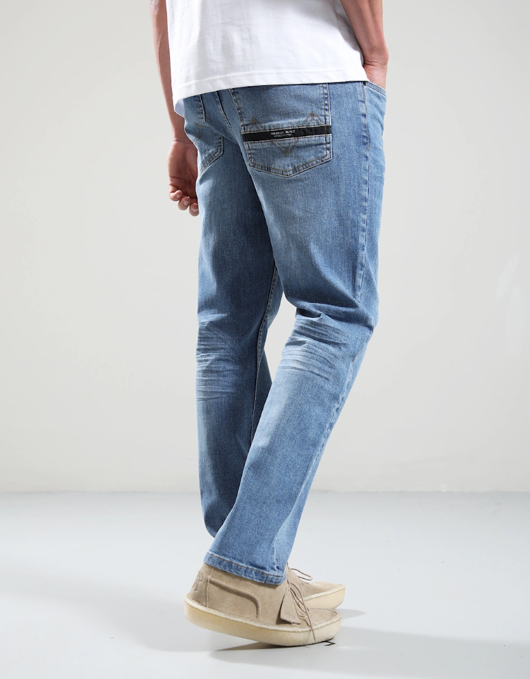 Marshall Fit Straight Leg Denim - Stone Wash