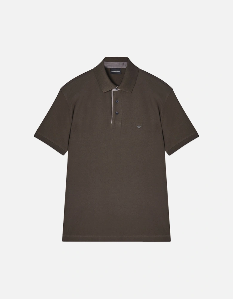 CONTRAST COLLAR POLOSHIRT