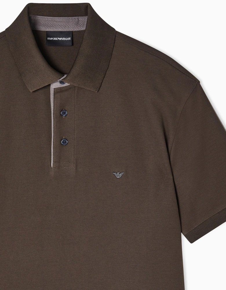 CONTRAST COLLAR POLOSHIRT