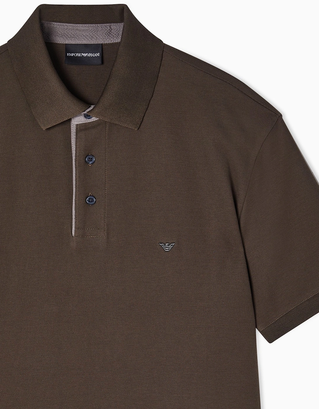 CONTRAST COLLAR POLOSHIRT