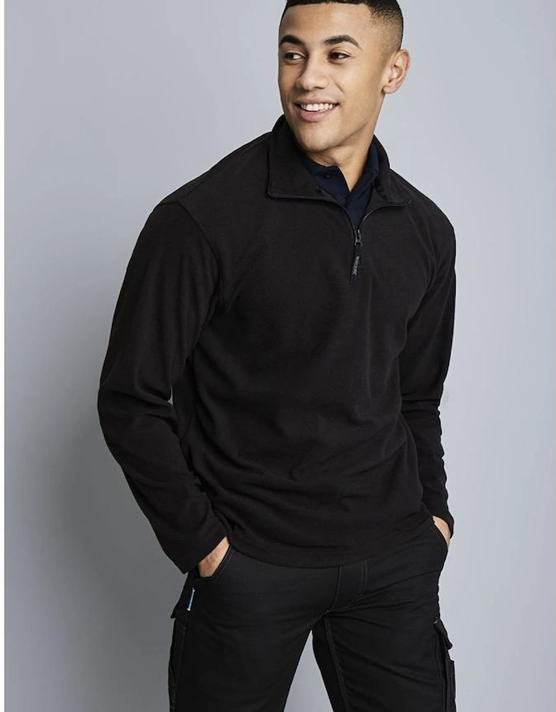 Mens Micro Zip Neck Fleece Top (170 GSM)