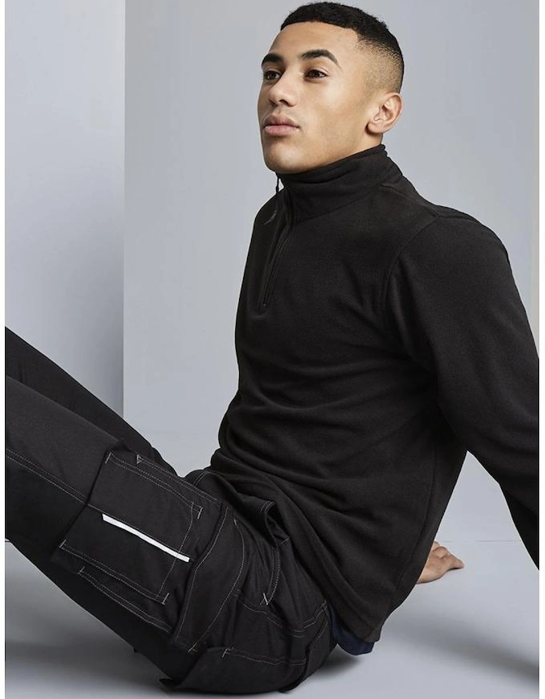 Mens Micro Zip Neck Fleece Top (170 GSM)