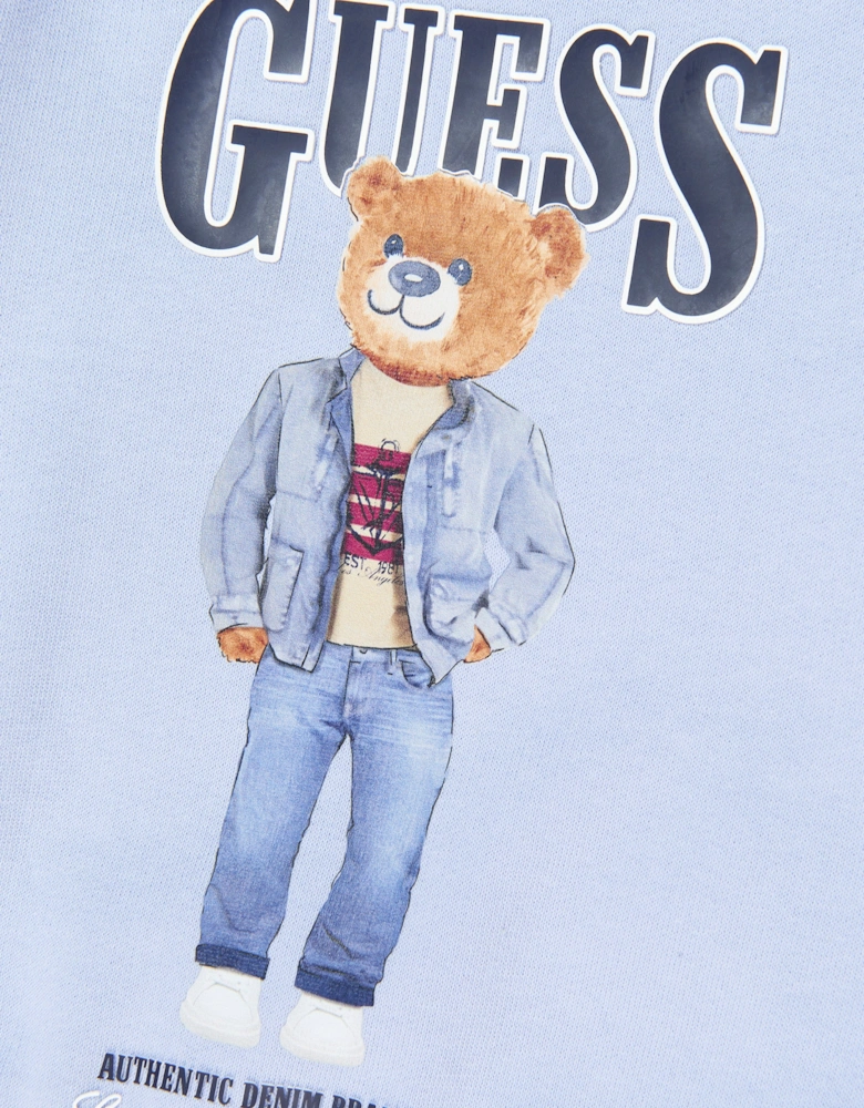 Kids Bear Logo Sweatshirt in Blue