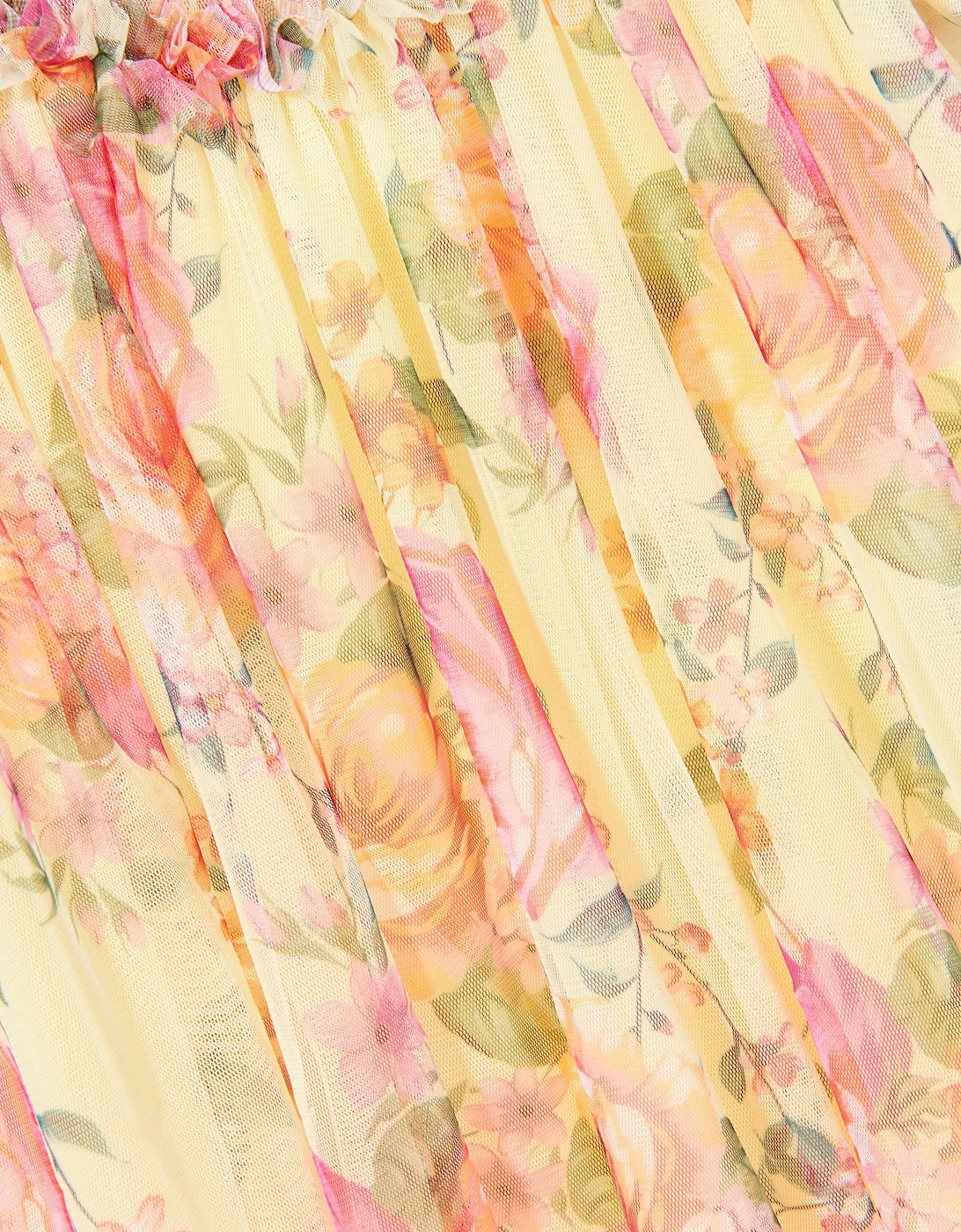 Angels Face Girls Hettie Bold Floral Print Dress in Yellow