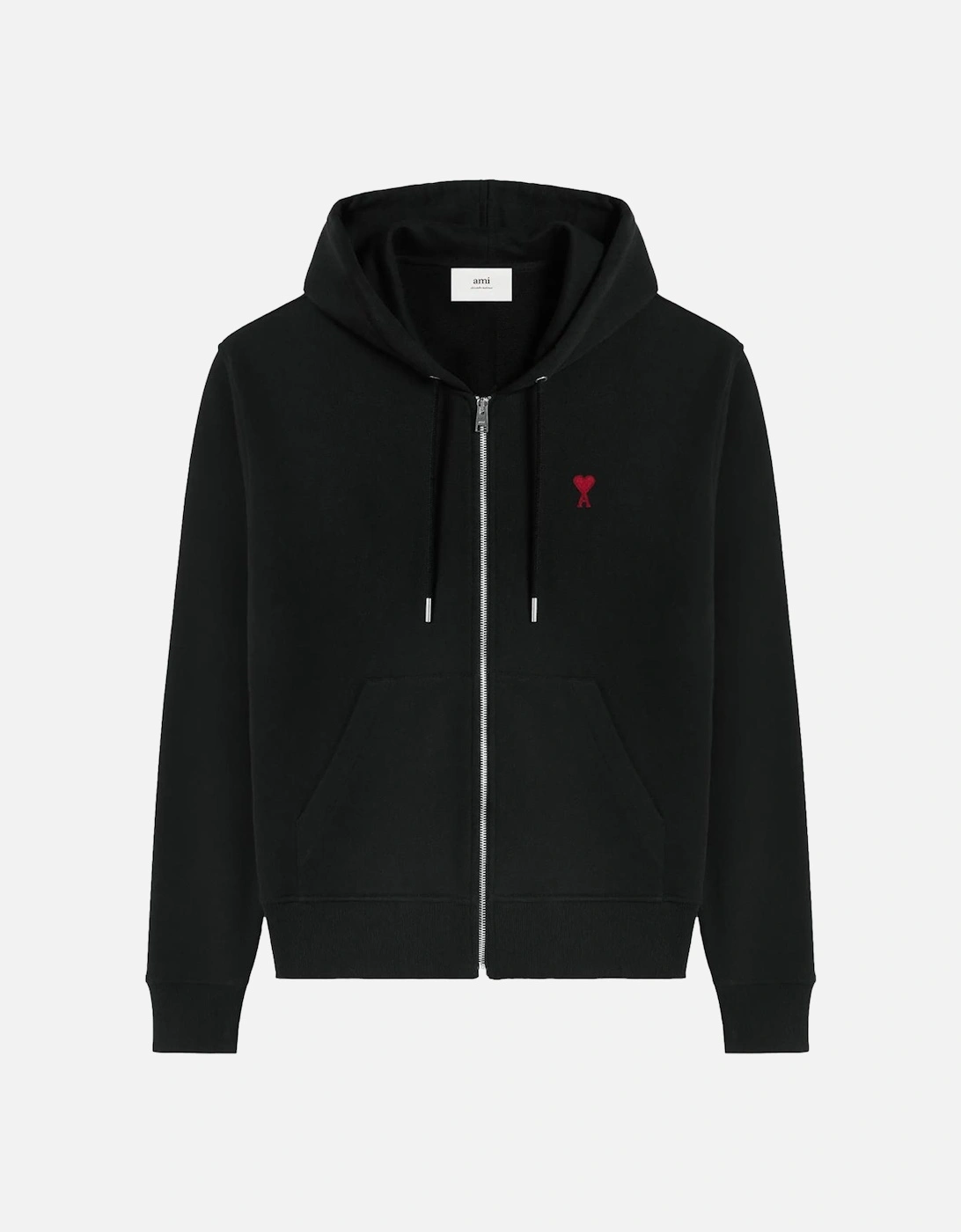 Ami De Coeur Zip-Up Hoodie in Black, 5 of 4