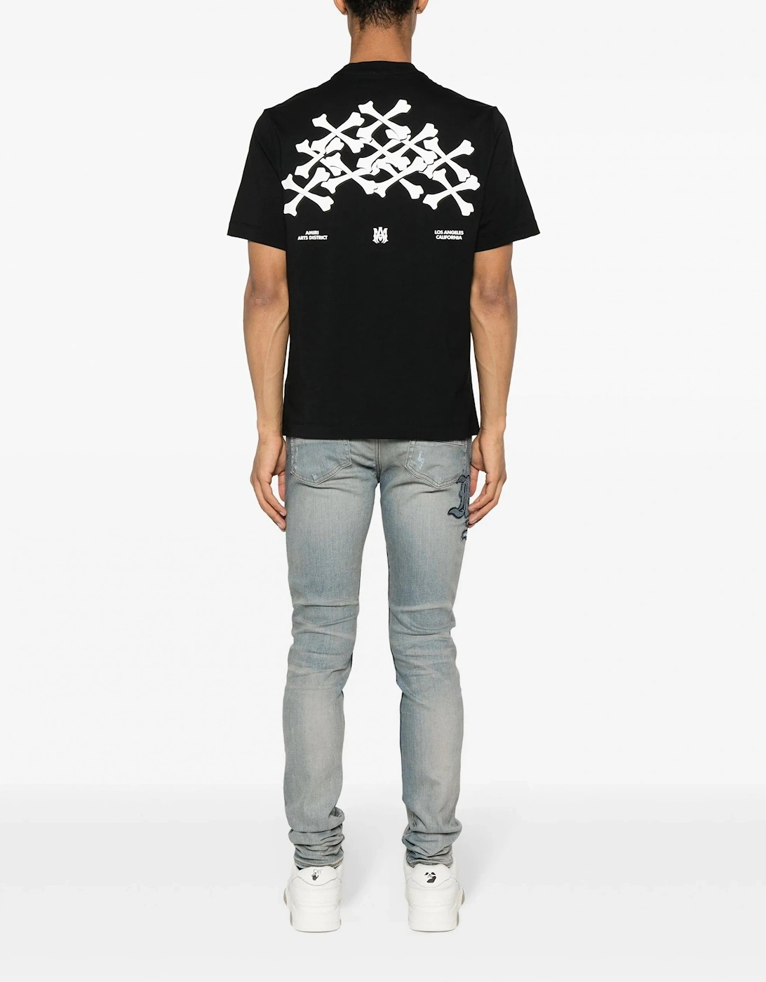 Bones Stacked Tee Black