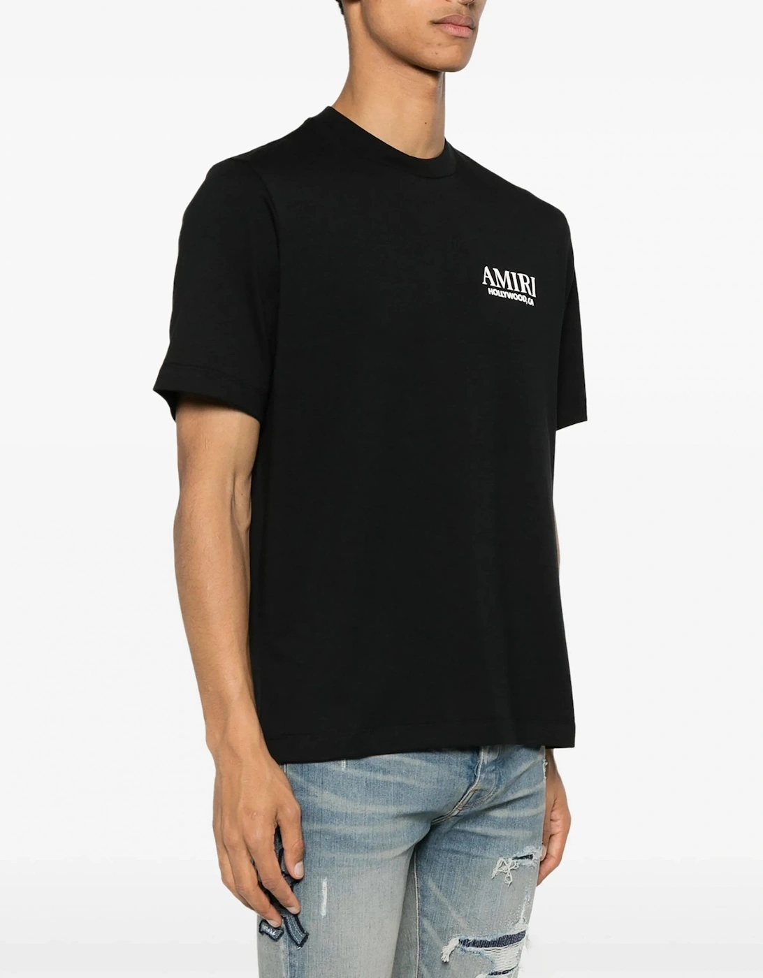 Bones Stacked Tee Black