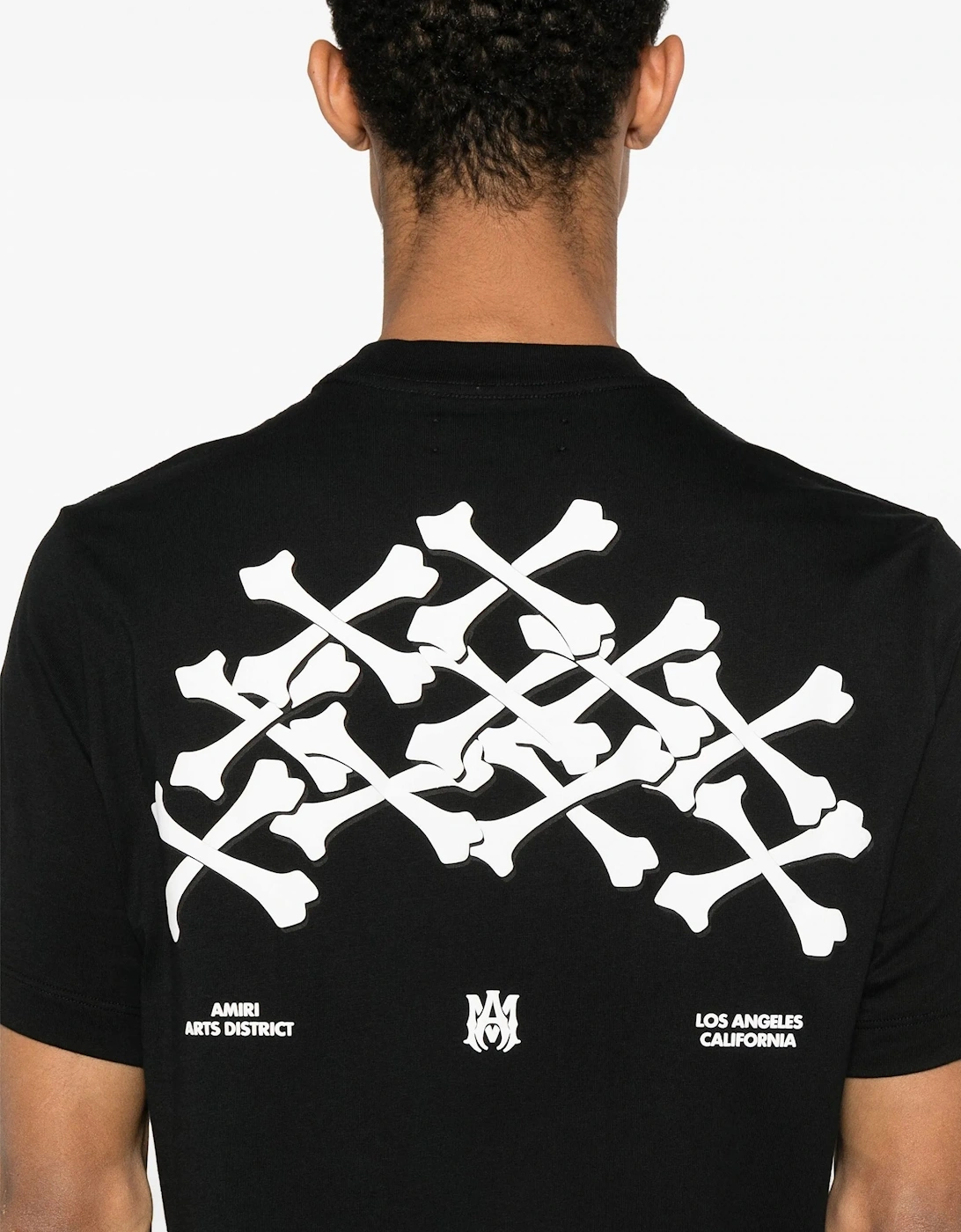 Bones Stacked Tee Black
