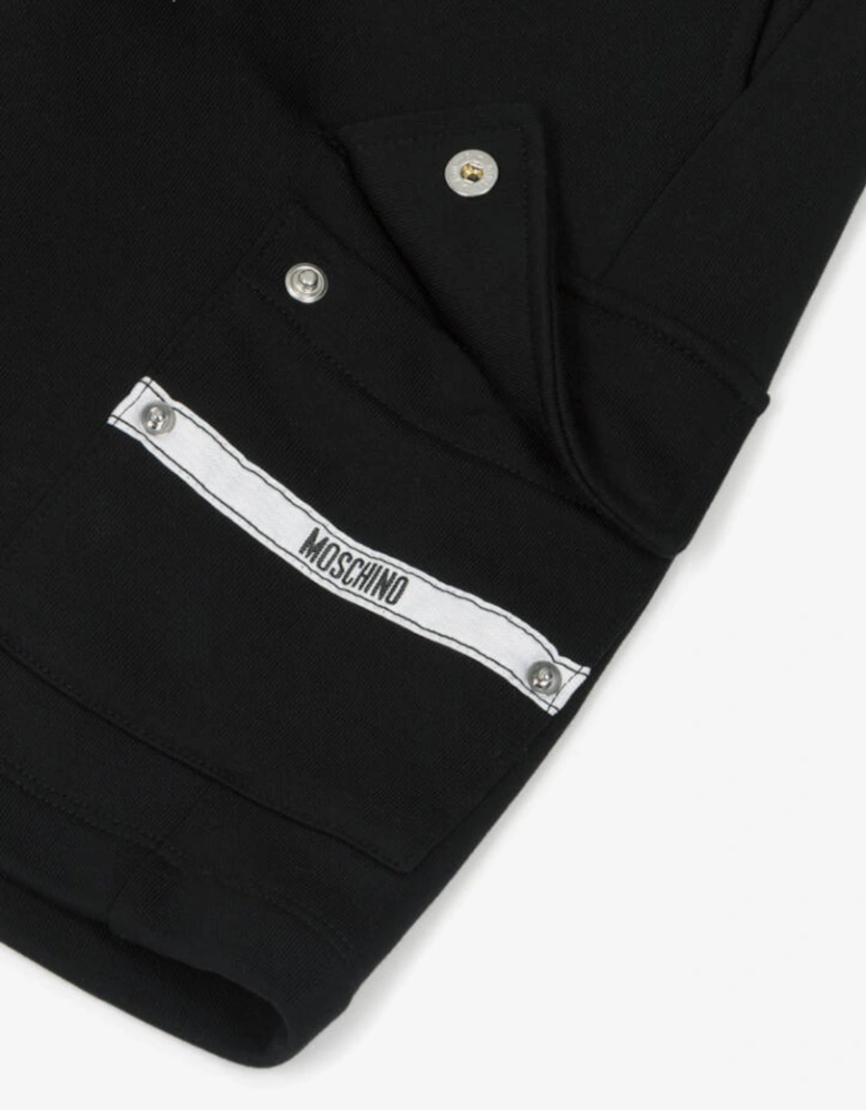 BOYS BLACK & WHITE SHORTS SET HUM05M/HUQ02O