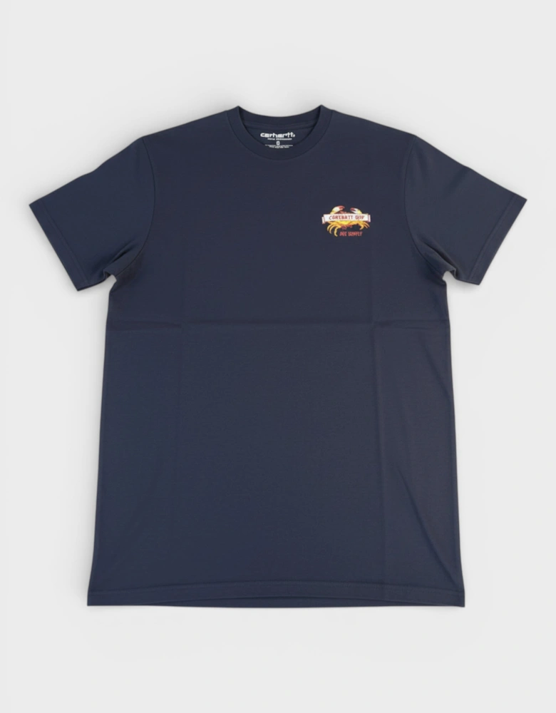 Art Supply Crab Graphic T-Shirt Navy