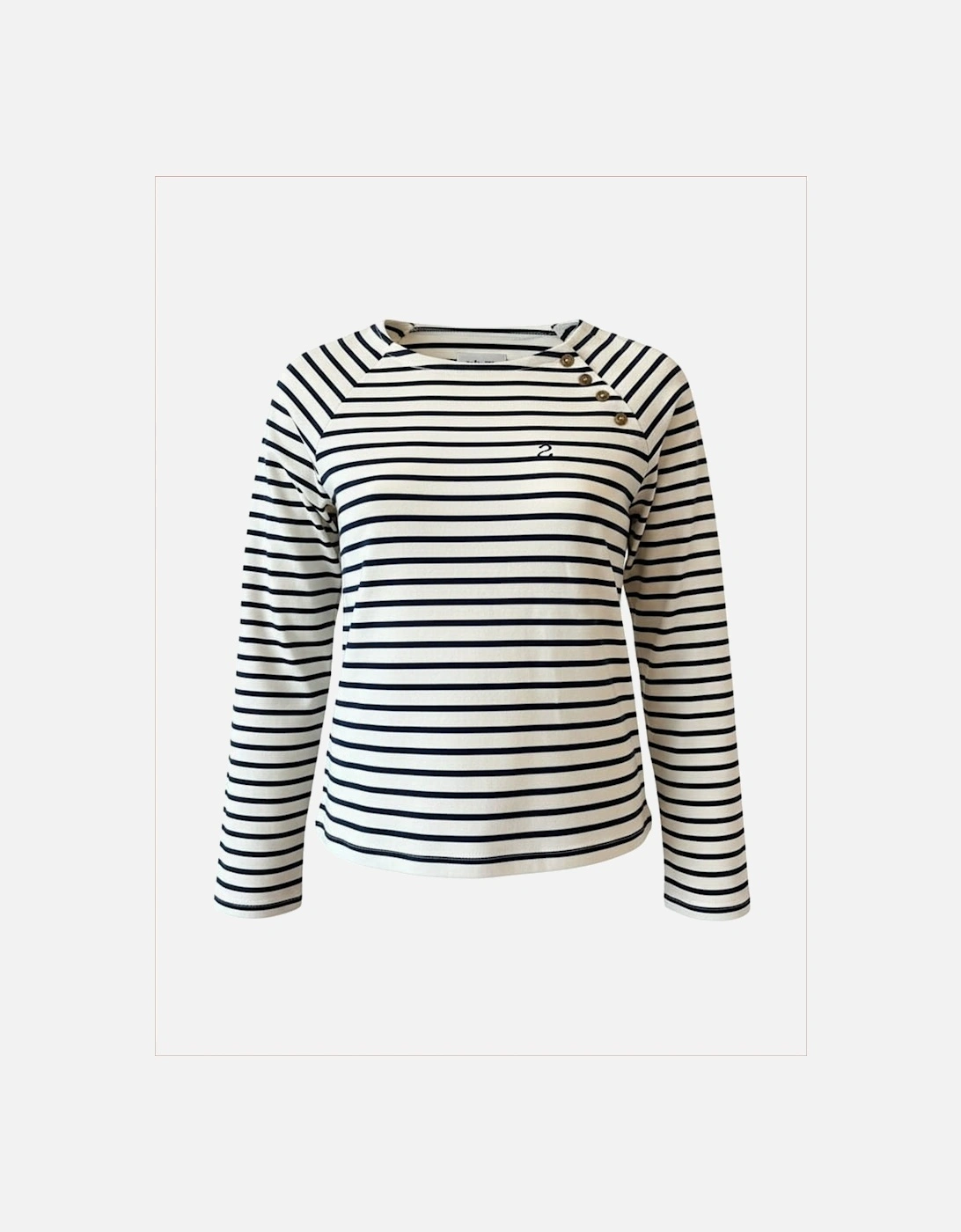 MARTINE T-SHIRT - NAVY STRIPE, 3 of 2
