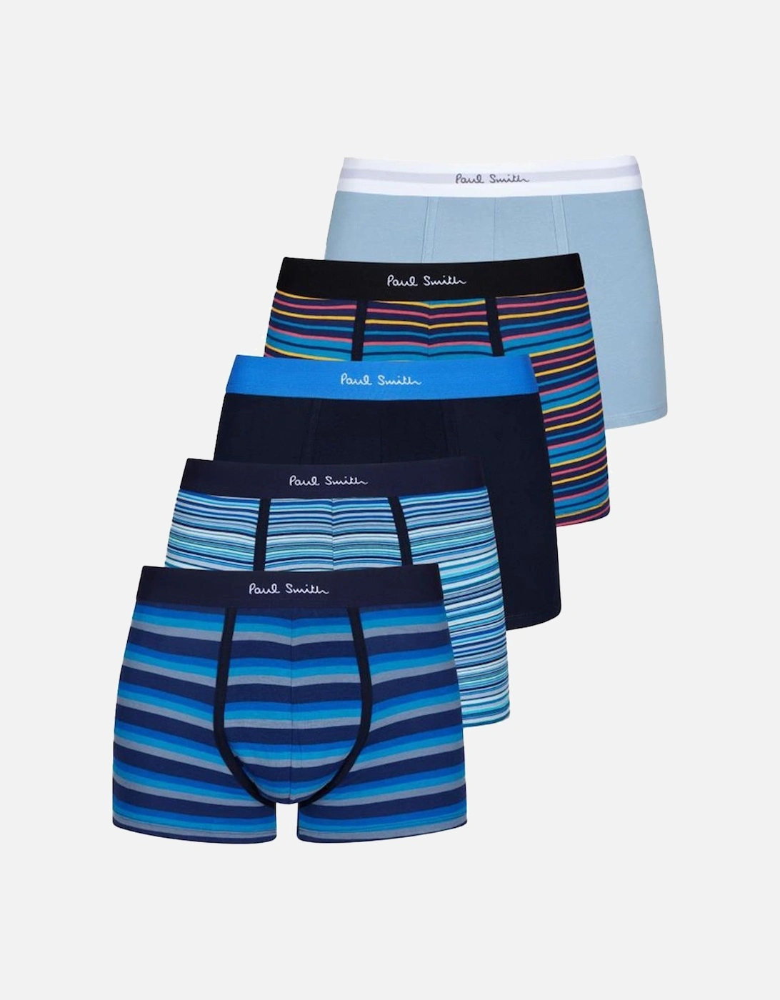 5-Pack Men's Trunks, Blue Mix, 7 of 6