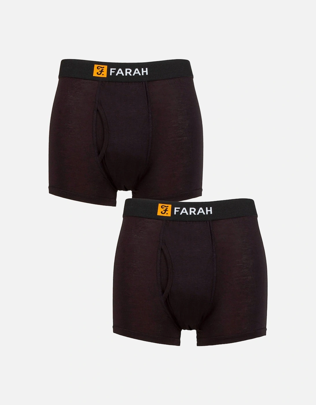 Mens Classic Bamboo Trunk 2 Pack BLACK, 2 of 1