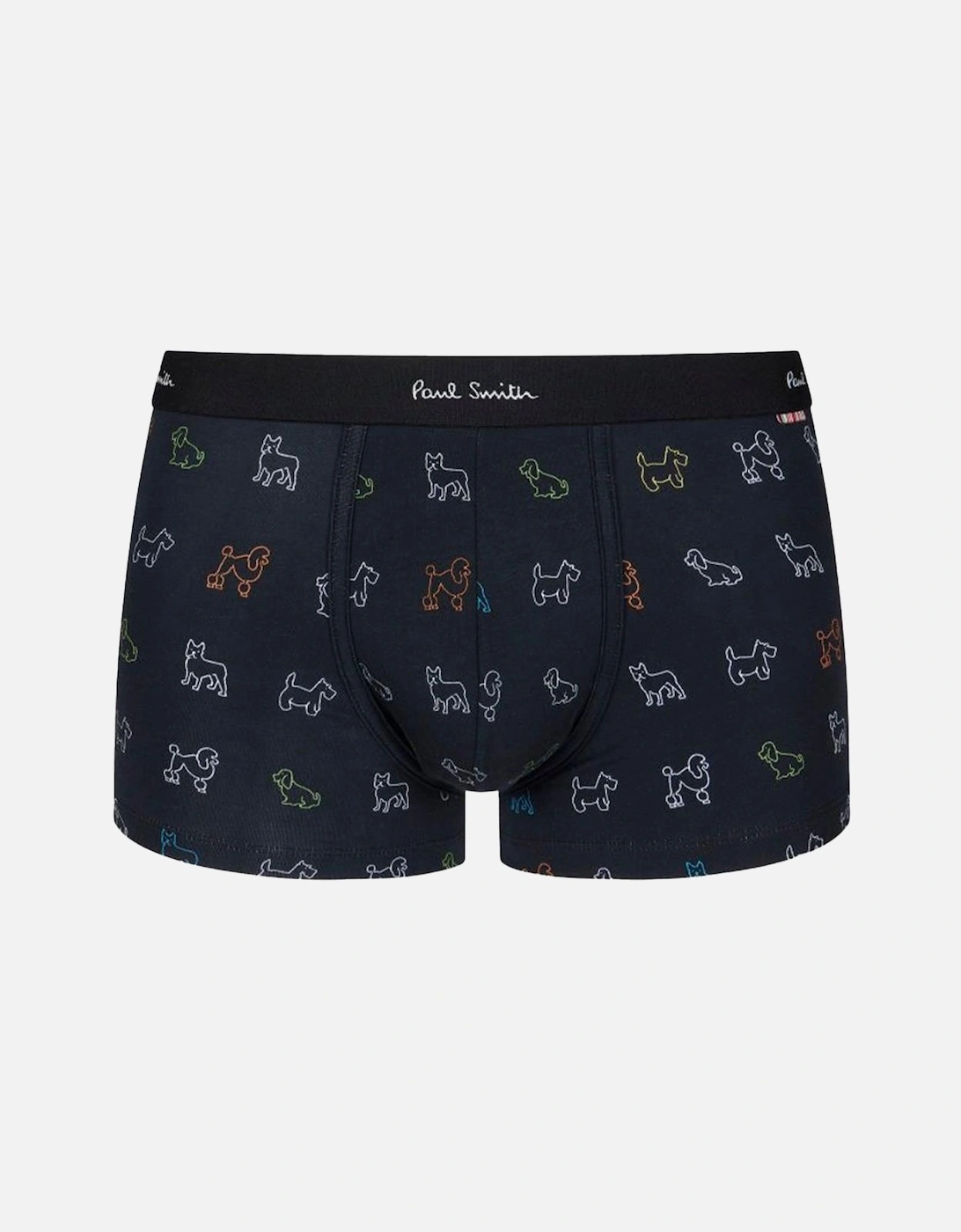 Men's Boxer Trunk Sketch Dogs, Black, 3 of 2
