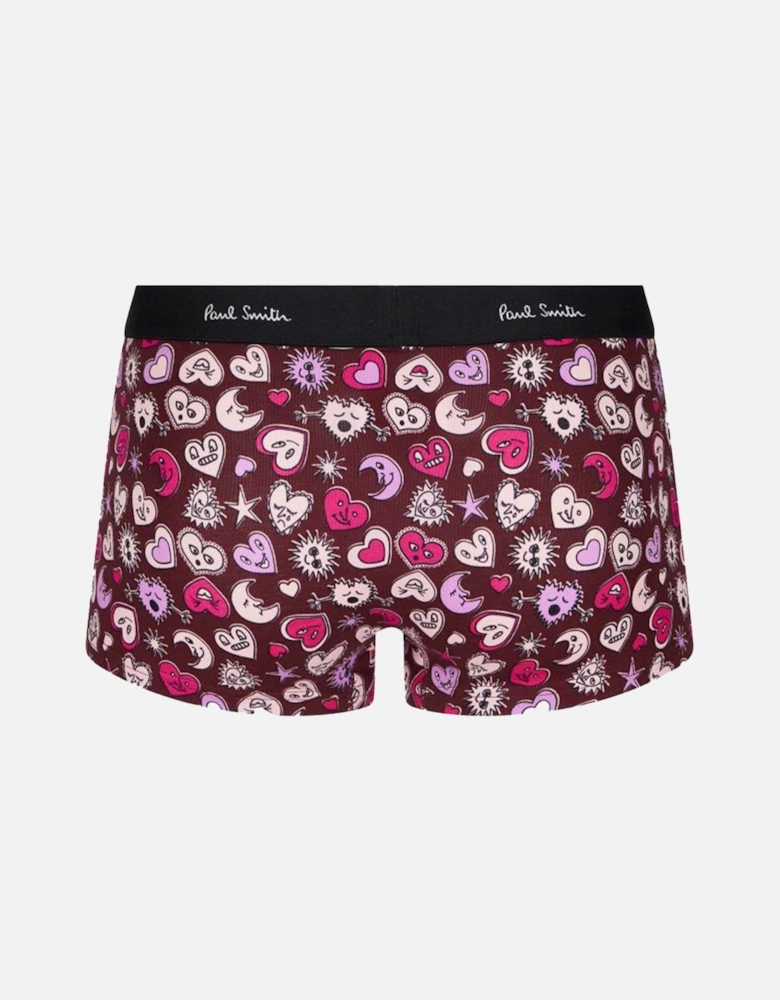 Men's Boxer Trunk Hearts, Red
