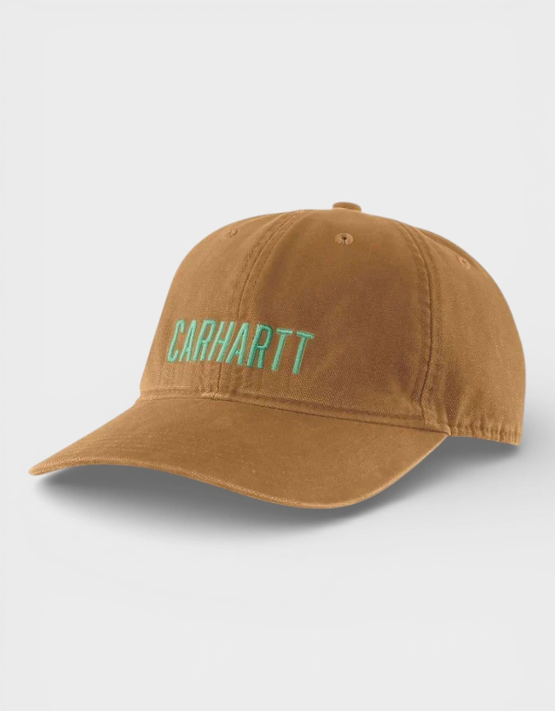 Carhartt Embroidered Logo Cap Tan Green, 2 of 1