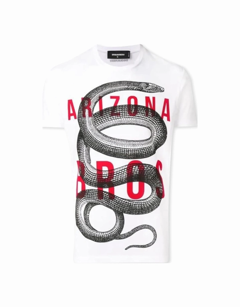 Men's White Arizona Snake T-Shirt