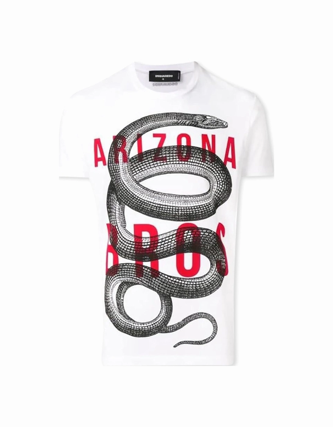 Men's White Arizona Snake T-Shirt, 4 of 3