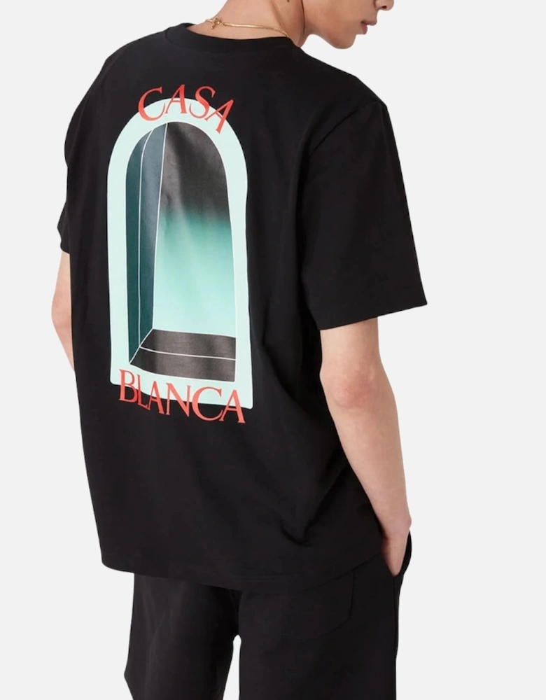 L'Arche Design Black T-Shirt