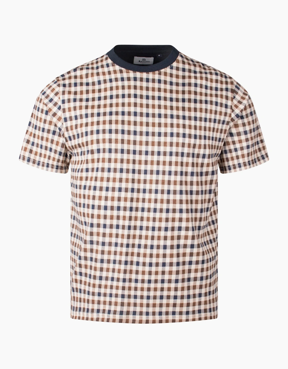 Aquascutum Men's Iconic Check T-Shirt - Size: 36