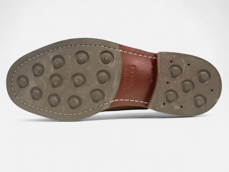 Longwing Brogue Leather/Suede Men's Mahogany/Tobacco Shoes