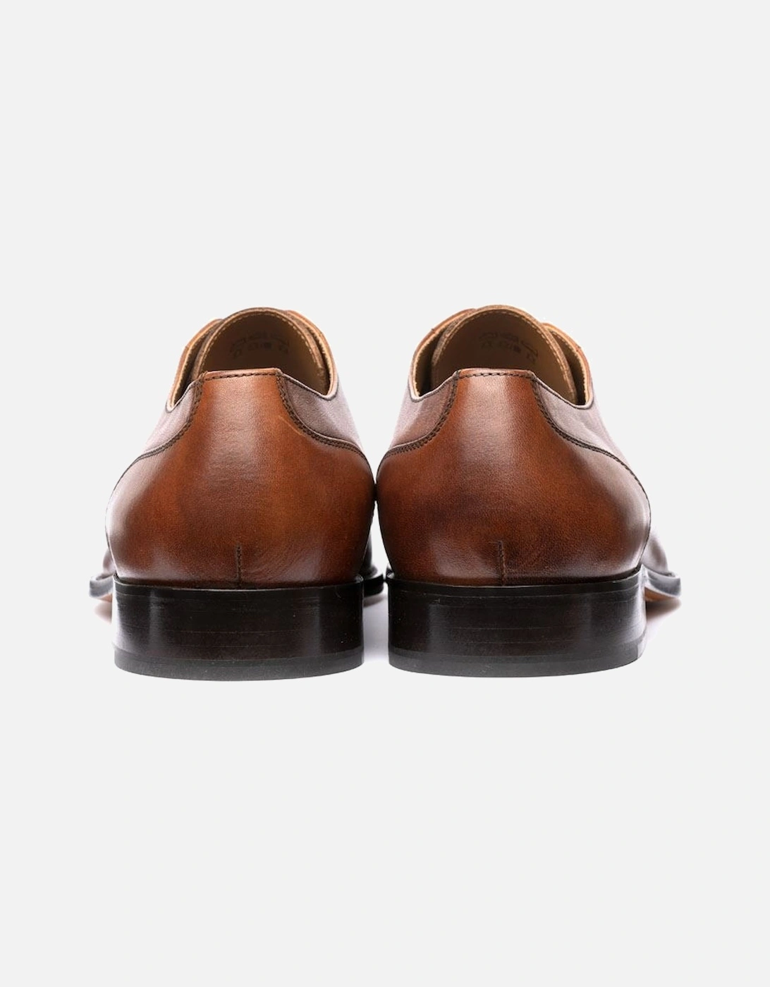 Toe Cap Oxford Leather Men's Chocolate Shoes