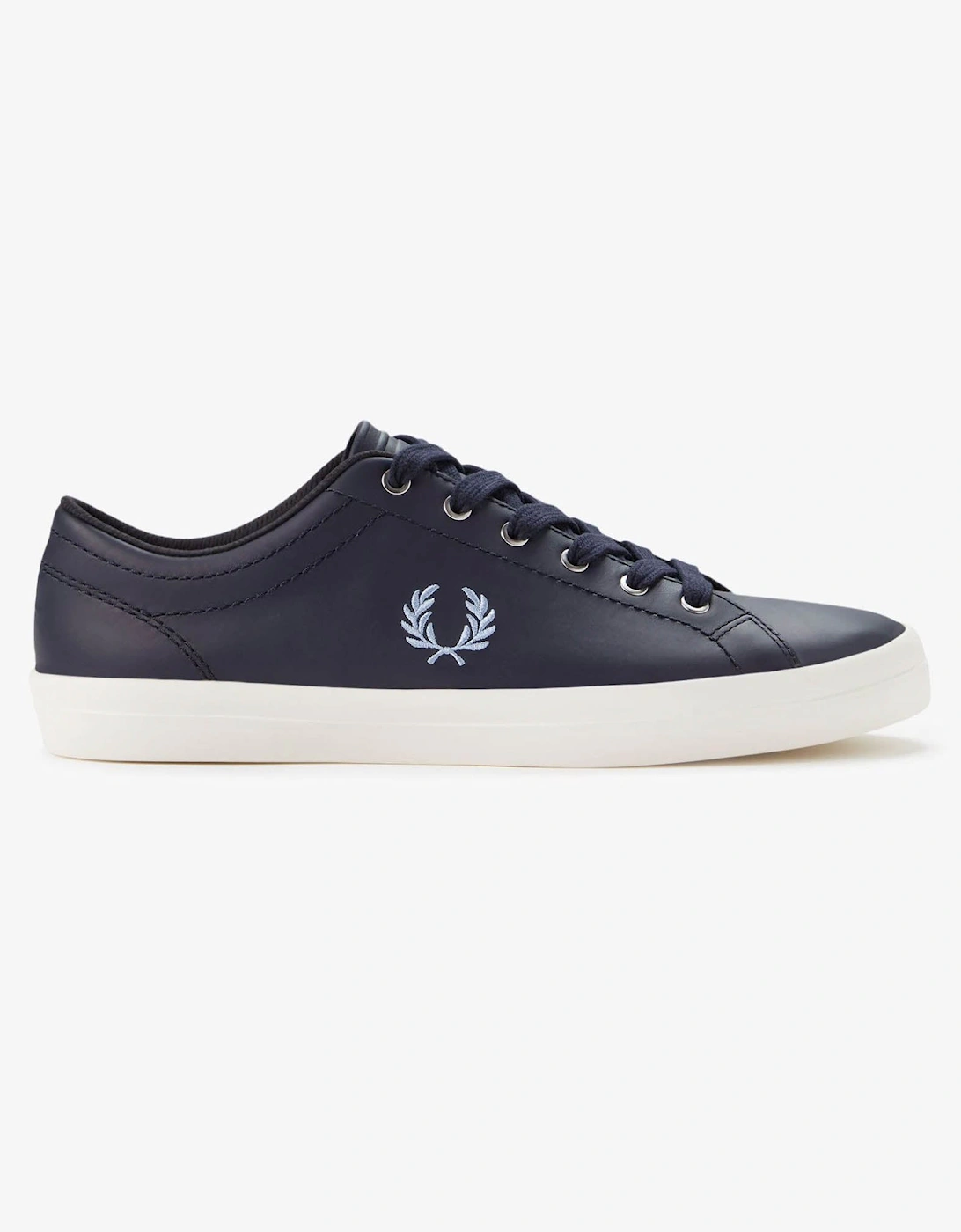 Mens Baseline Leather Trainers - Navy 608, 7 of 6