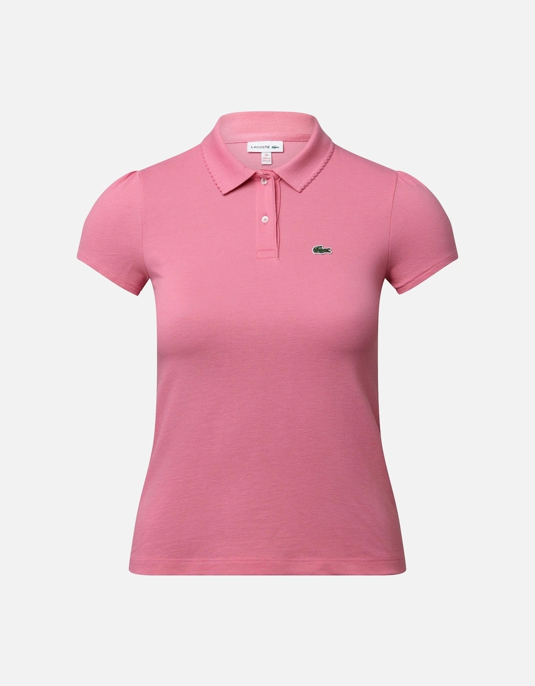 Juniors Scalloped Collar Mini Polo Shirt, 6 of 5