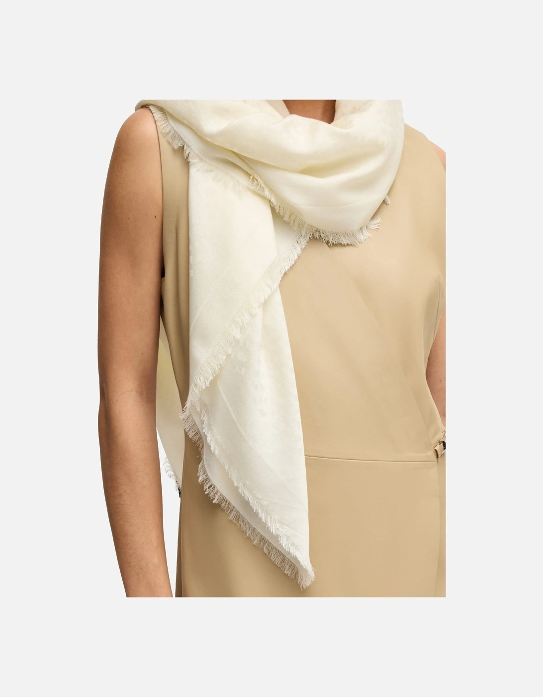 Ledonia Monogram Jacquard Scarf