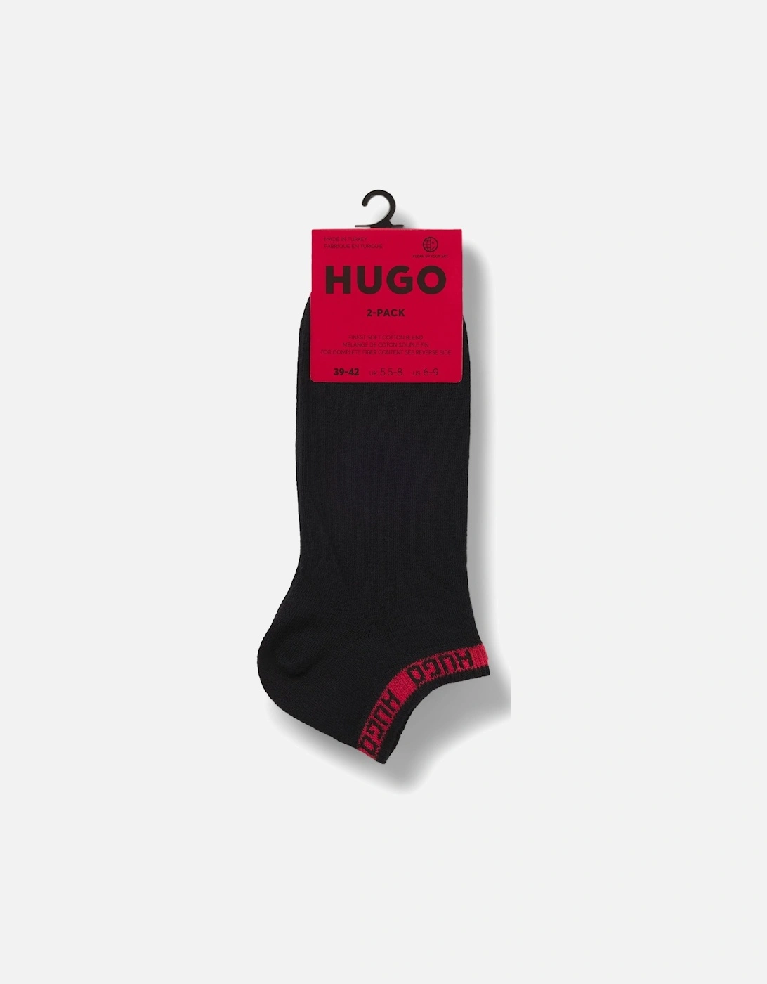 2 Pack of Branded Cuff Socks