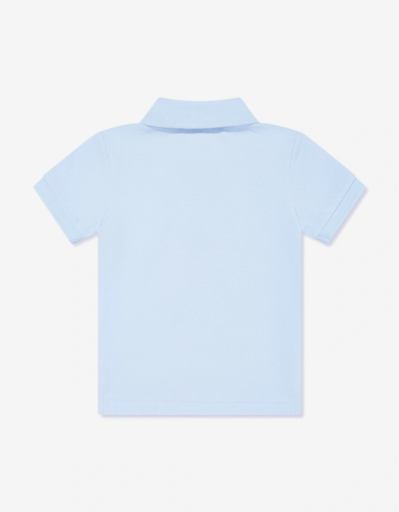 Baby Boys Logo Polo Shirt in Blue