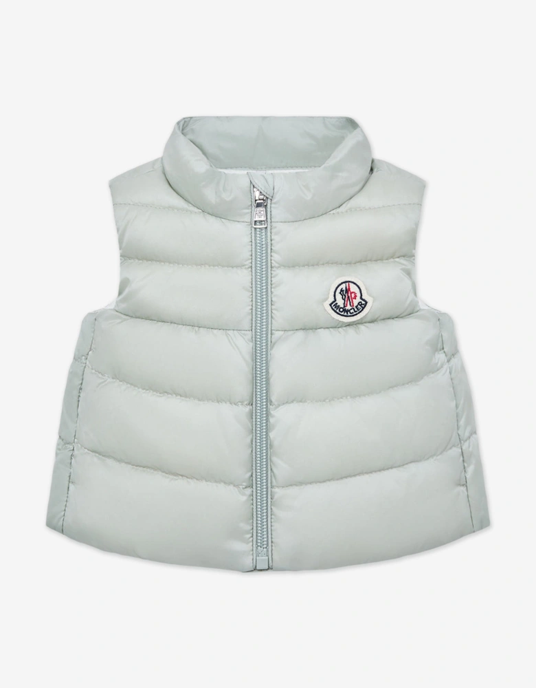 Enfant Baby Girls Down Padded Hiva Gilet in Grey