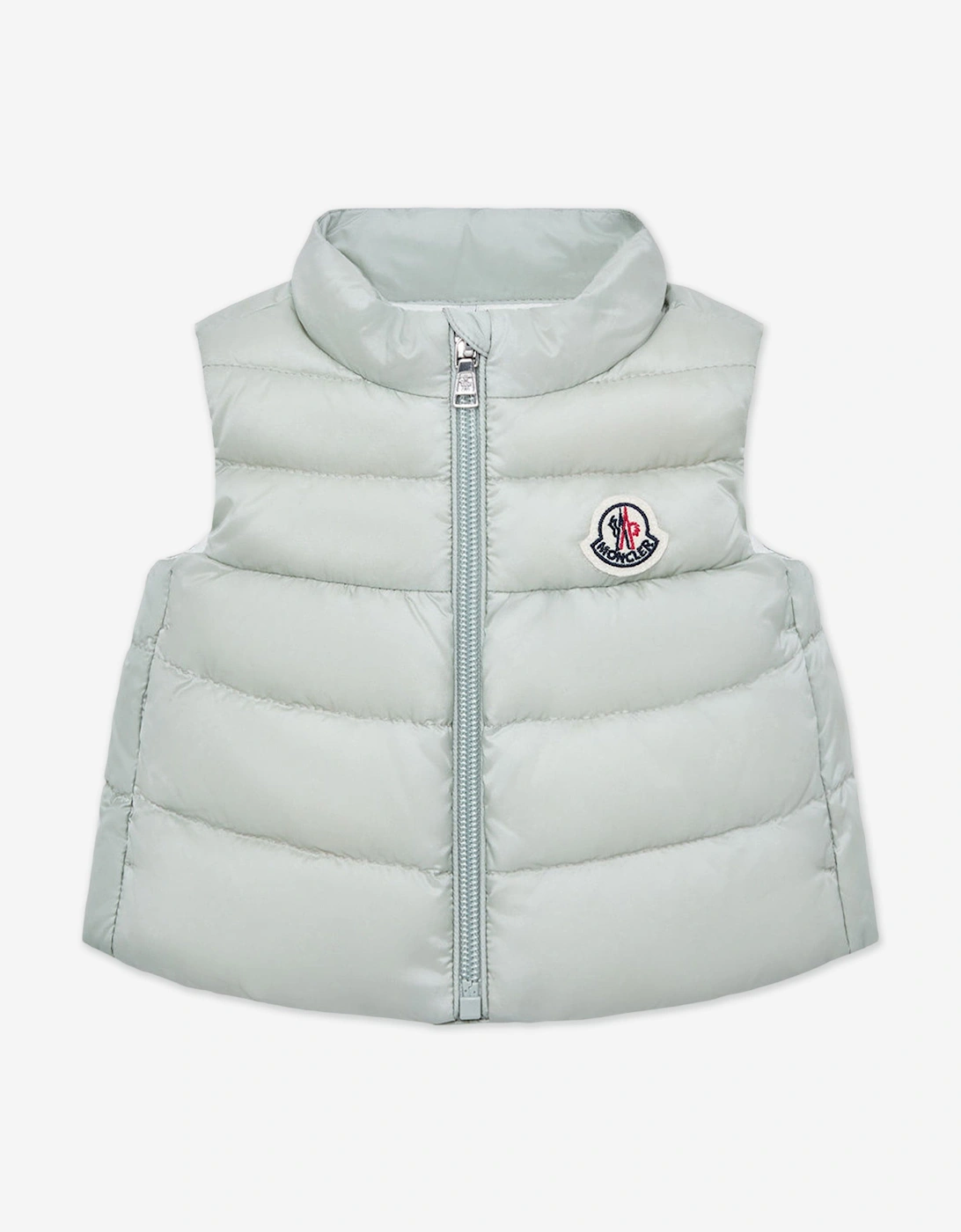 Moncler Girls Multi Enfant Baby Down Padded Hiva Gilet  Grey - Size 18-24 Months Kids