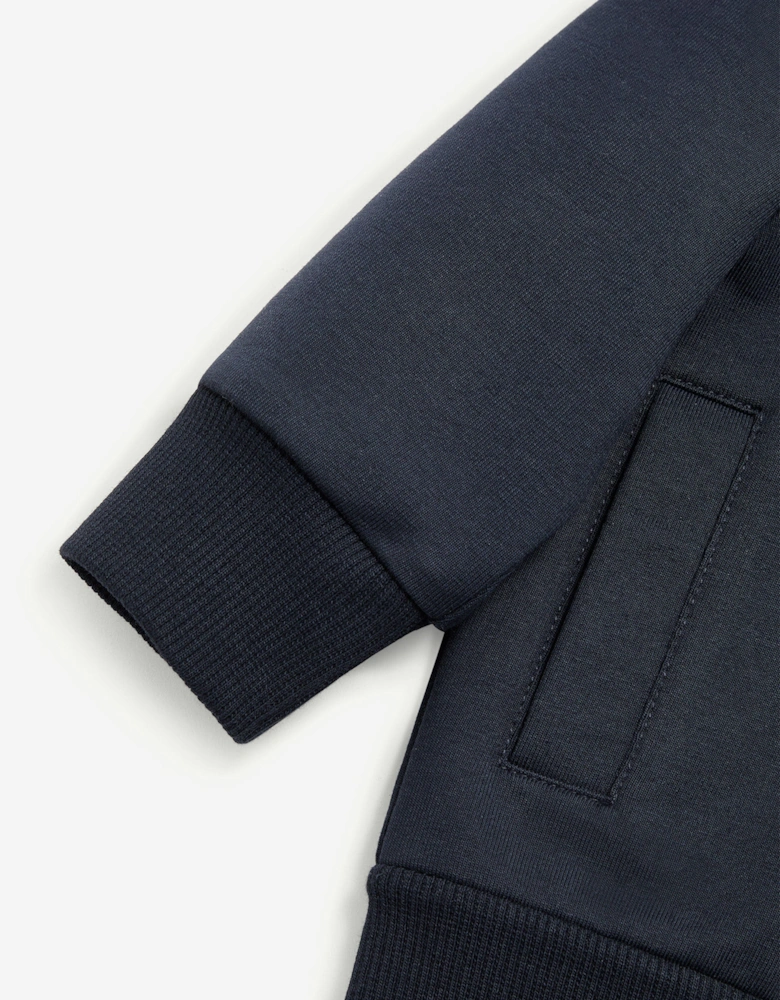 Enfant Baby Boys Zip Up Hoodie in Navy