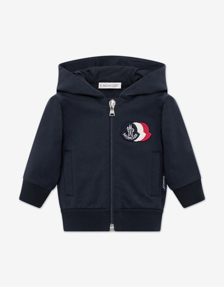 Enfant Baby Boys Zip Up Hoodie in Navy