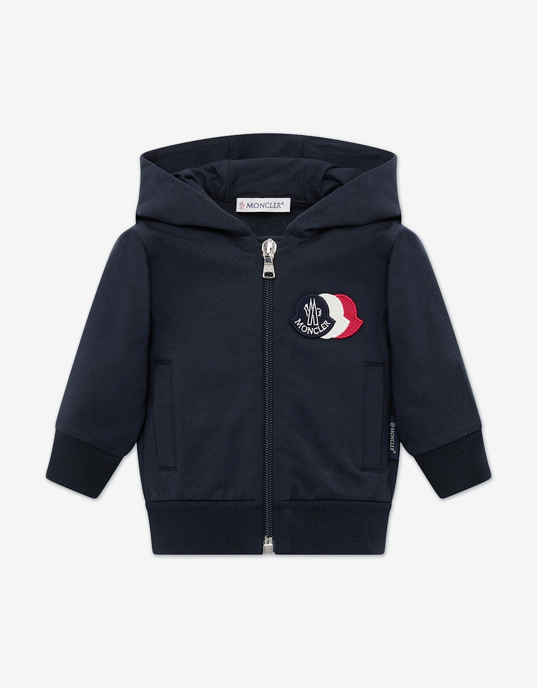 Enfant Baby Boys Zip Up Hoodie in Navy, 5 of 4