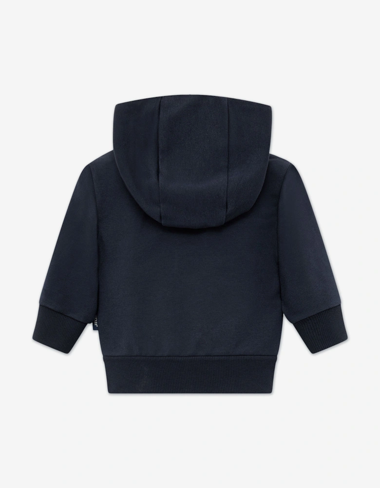Enfant Baby Boys Zip Up Hoodie in Navy