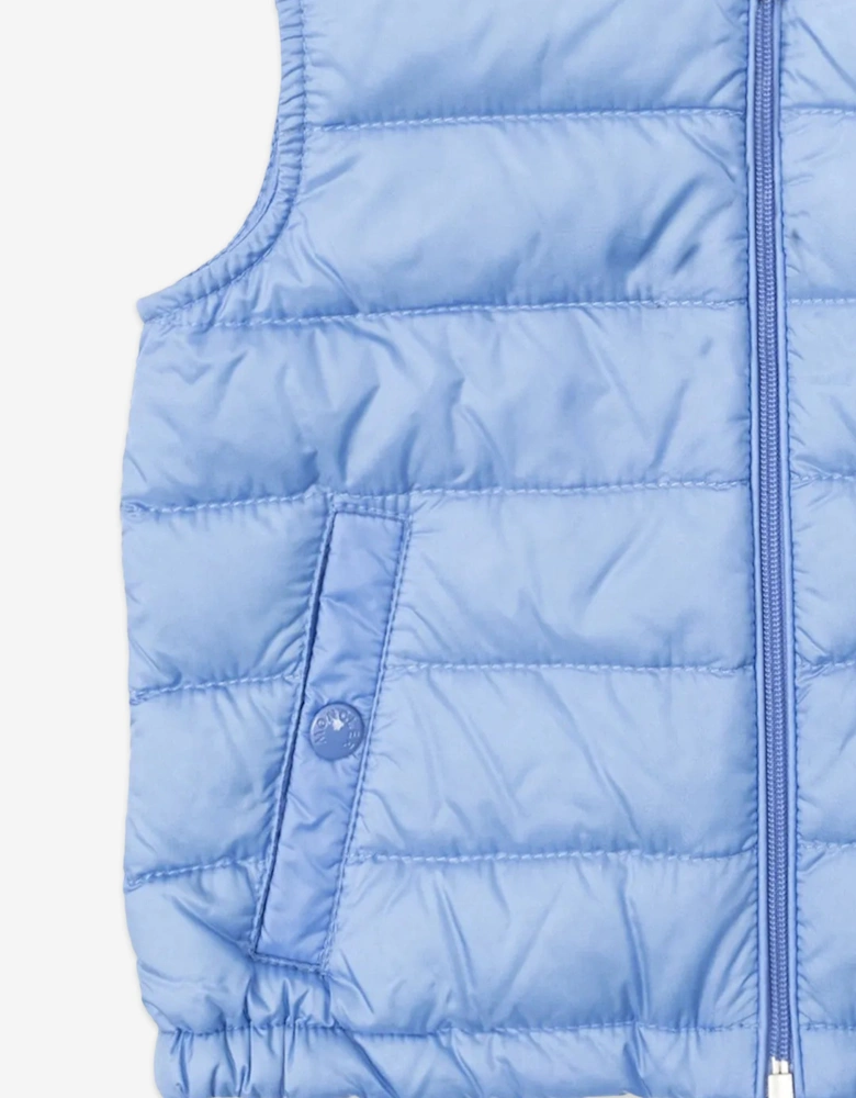 Enfant Baby Boys Down Padded New Amaury Gilet in Blue