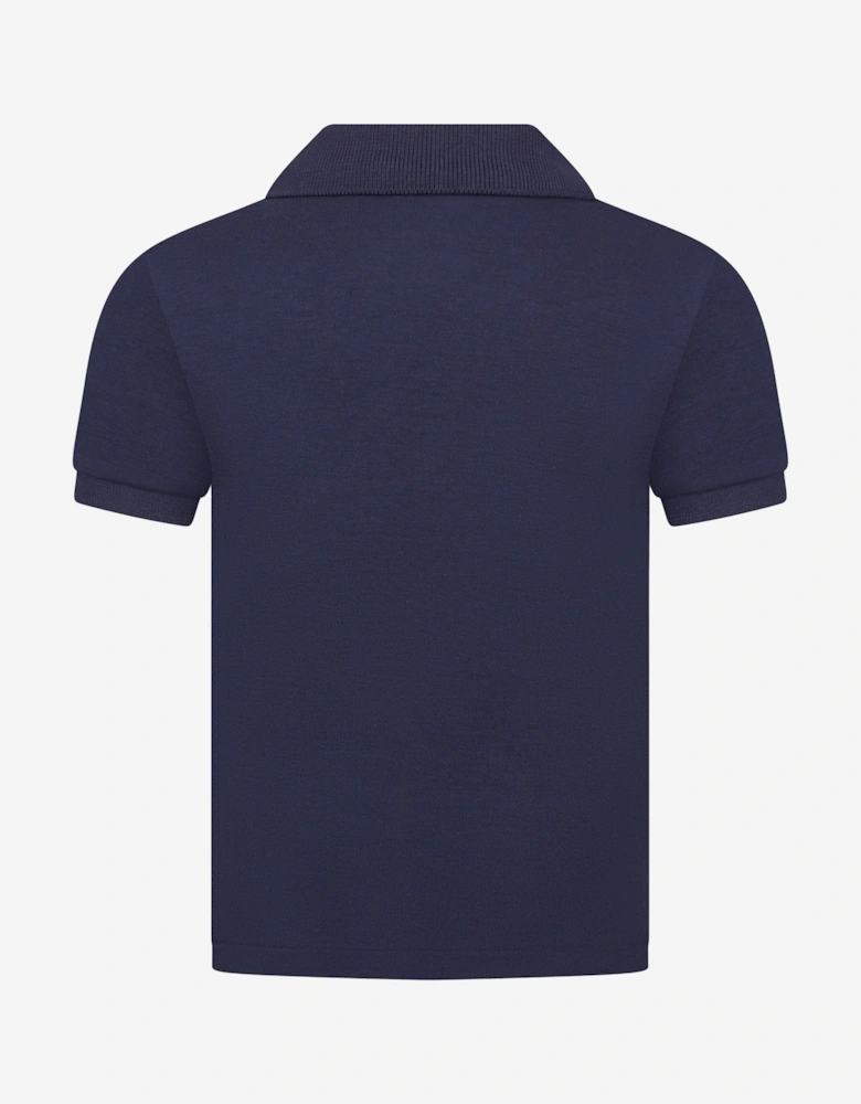 Baby Boys Logo Polo Shirt in Navy