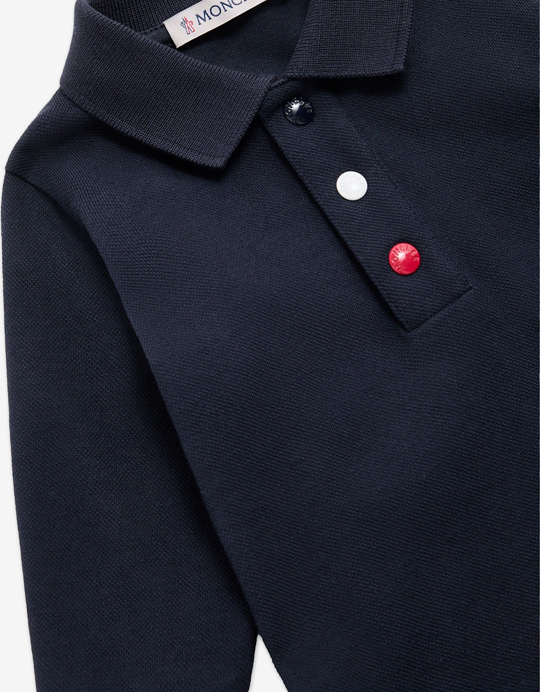 Enfant Baby Boys Long Sleeve Polo Shirt in Navy